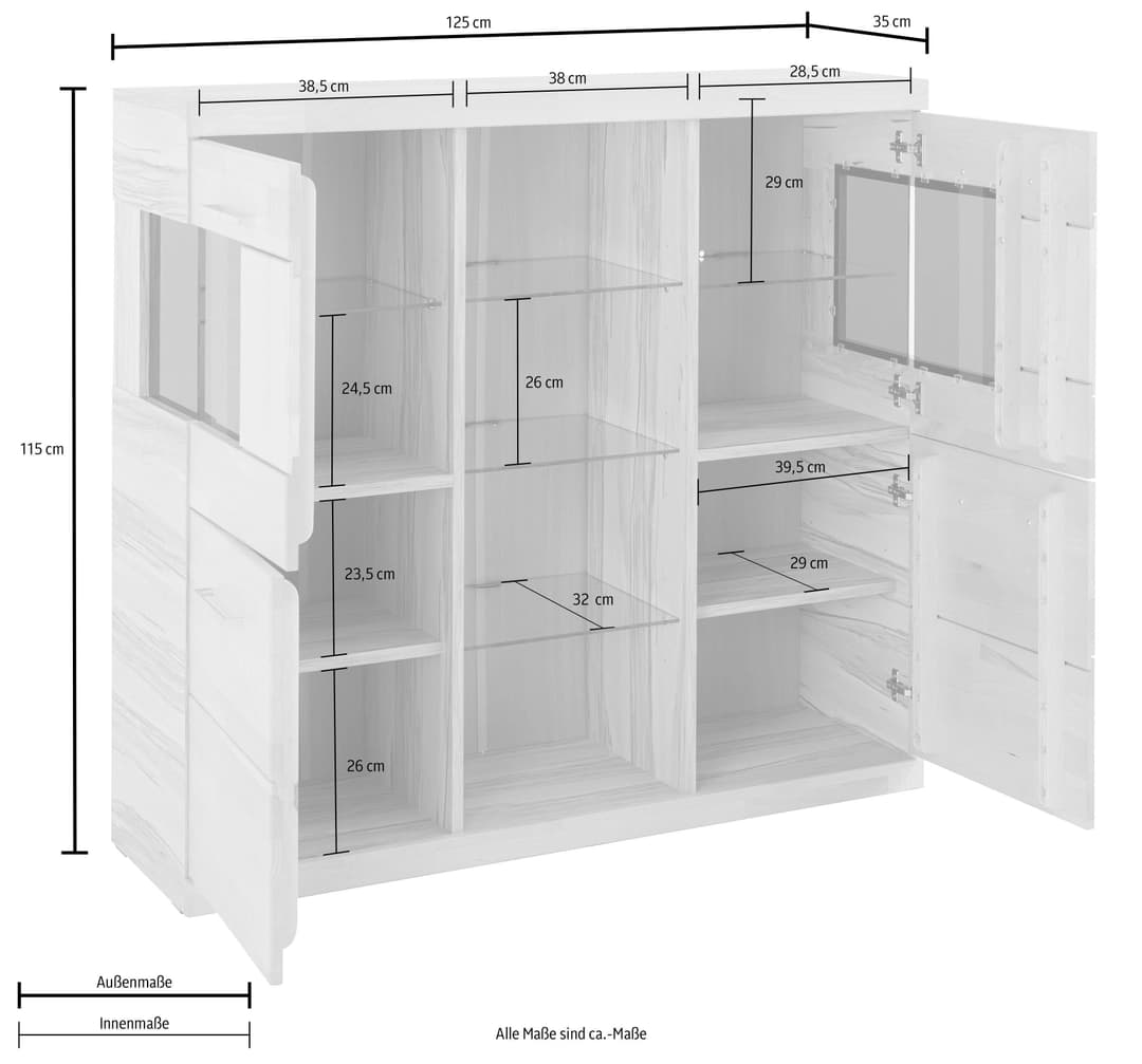OTTO home Highboard Ribe | Holztöne