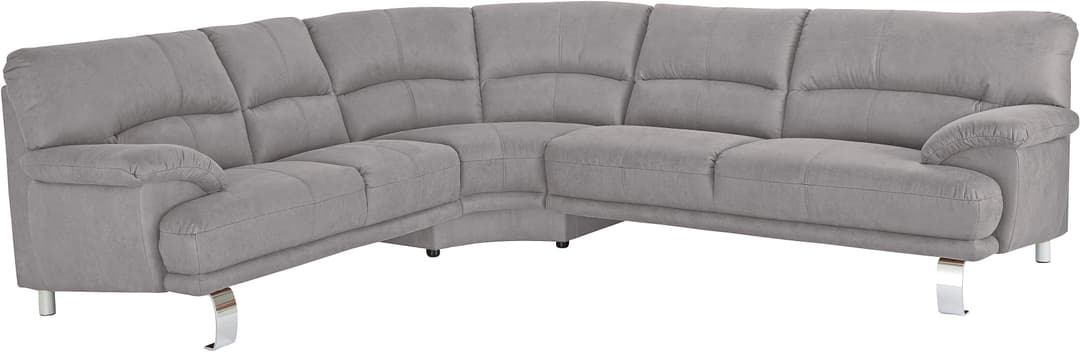 TRENDMANUFAKTUR Ecksofa Cecilia II | Grau