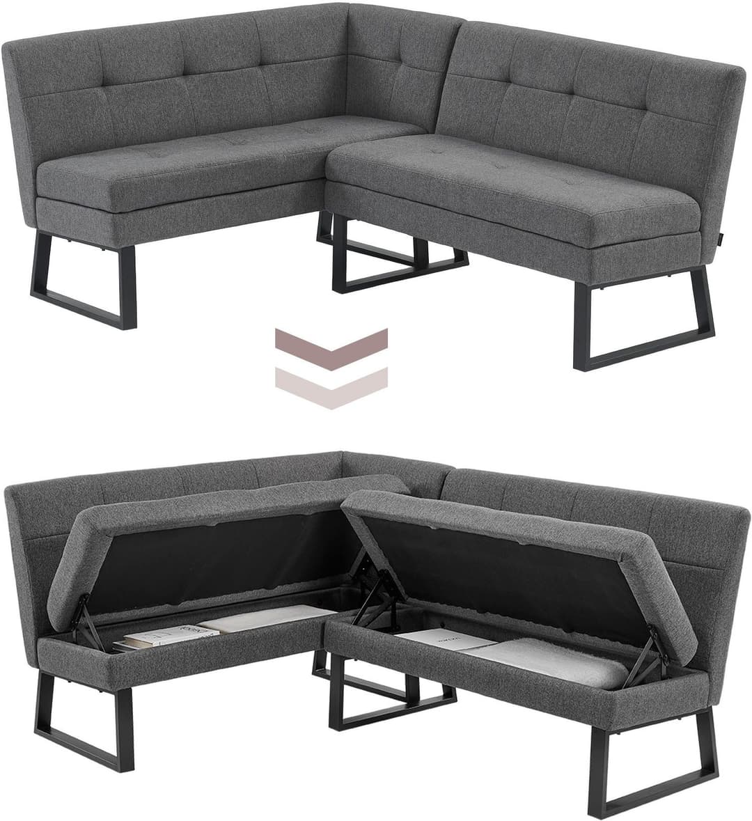 OTTO home Eckbank Geranie | Grau