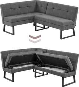 OTTO home Eckbank Geranie | Grau