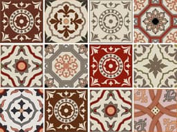 Home affaire Fliesenaufkleber Ornamente | Rot