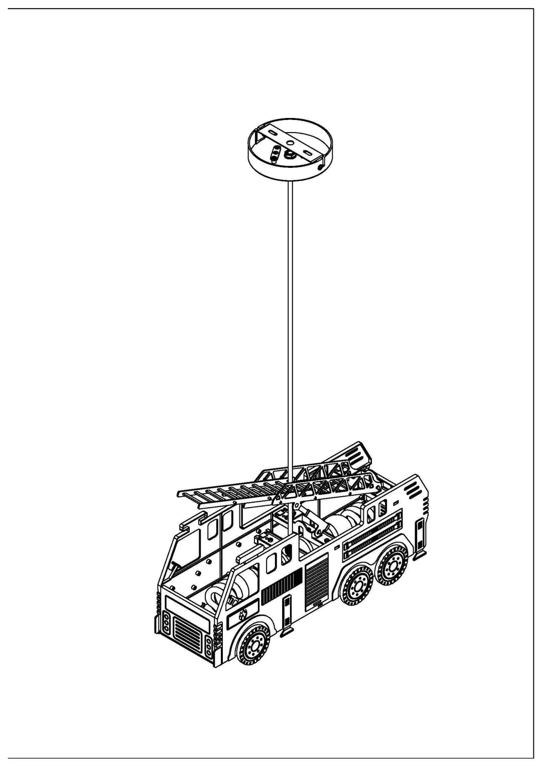 GLOBO LIGHTING Pendelleuchte KITA | Mehrfarbig