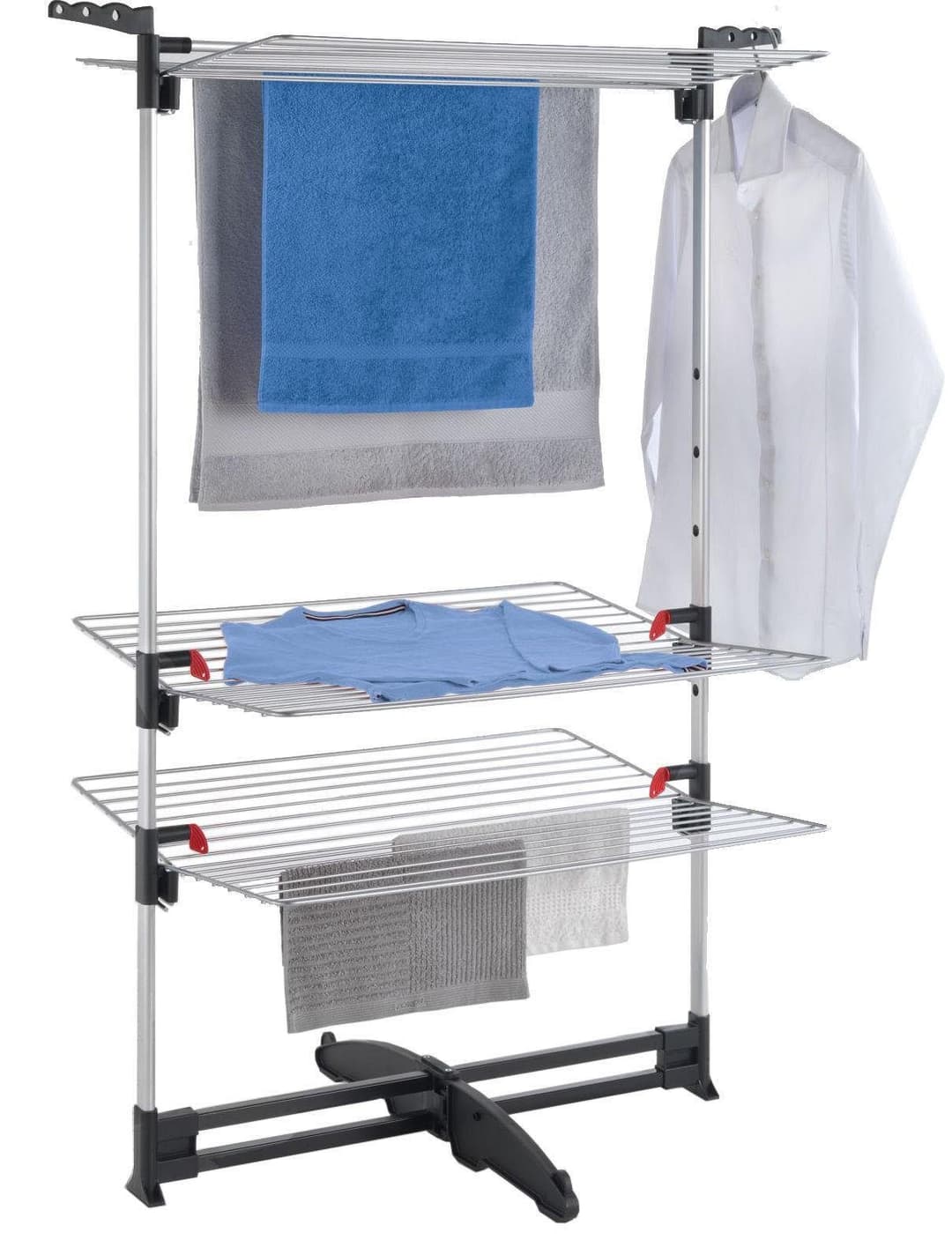Metaltex Turmwäscheständer Ciclone Vario | Silber