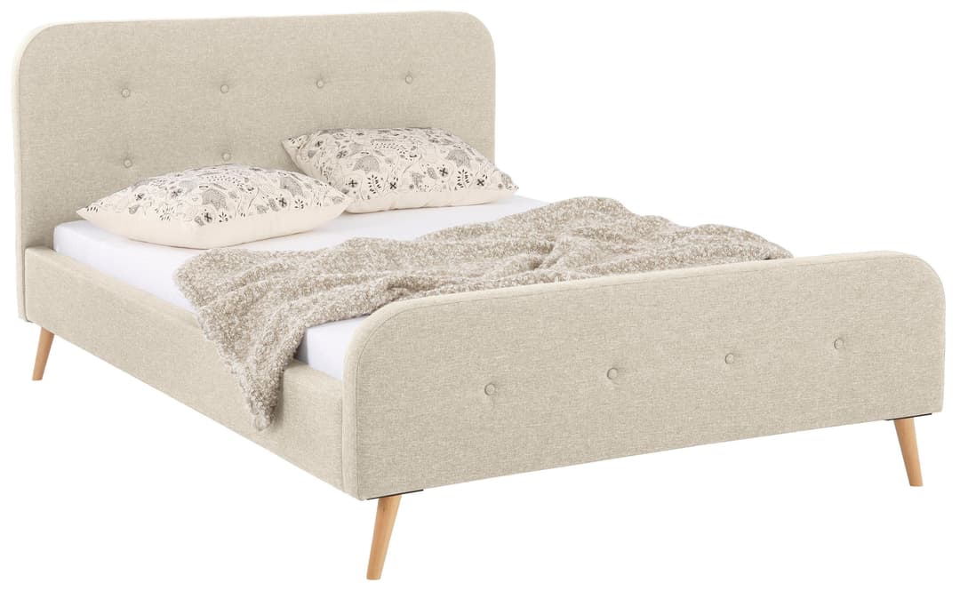 Home affaire Polsterbett Amrum | Beige