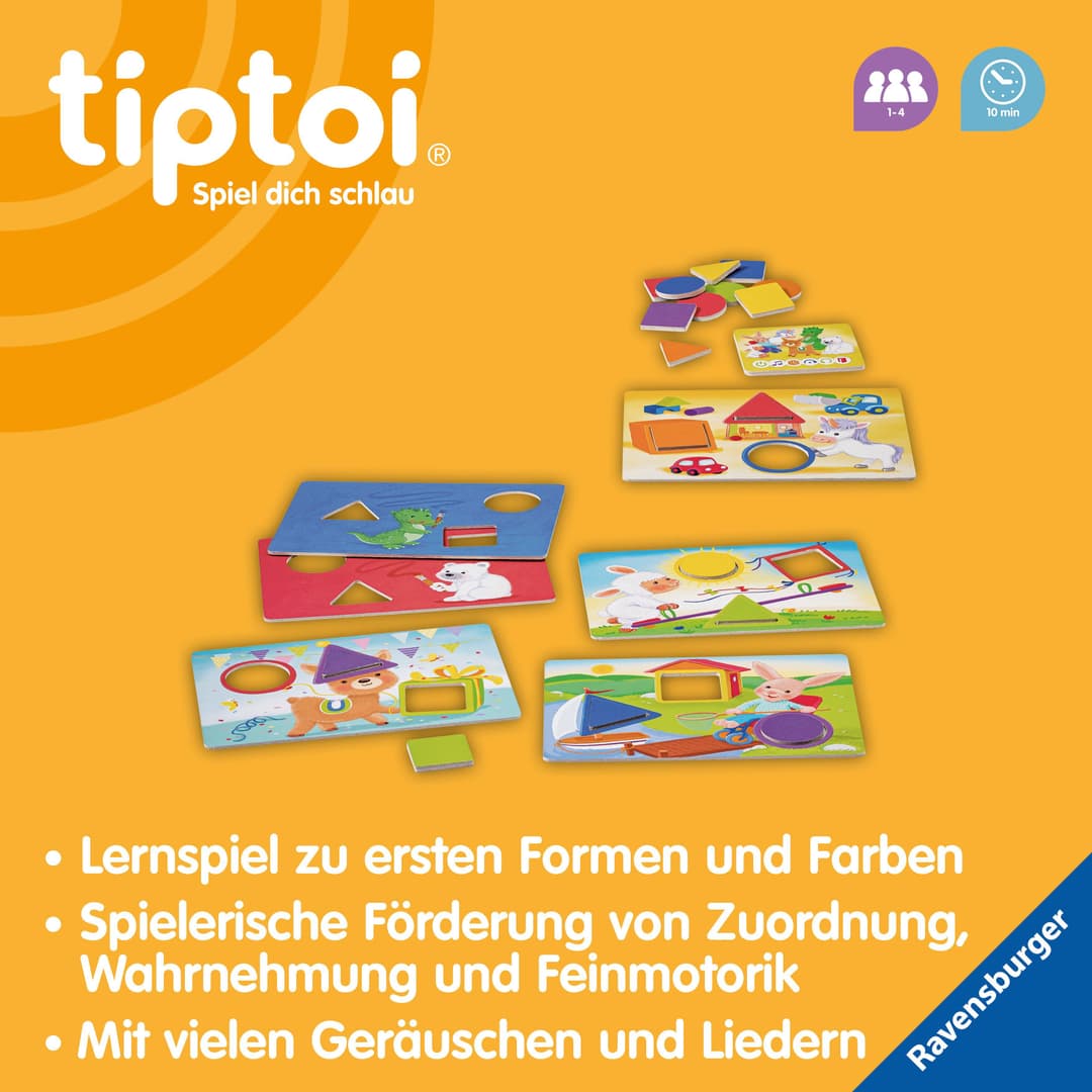 Ravensburger tiptoi® Meine Farben und Formen | Mehrfarbig