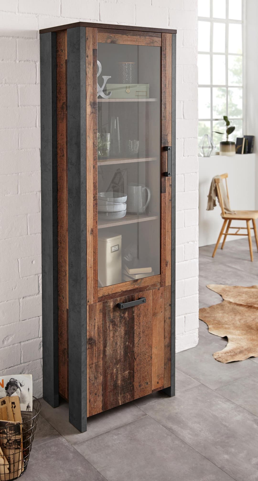 FORTE Vitrine Clif | Holztöne