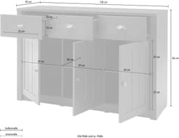 Home affaire Sideboard Ascot | Grün