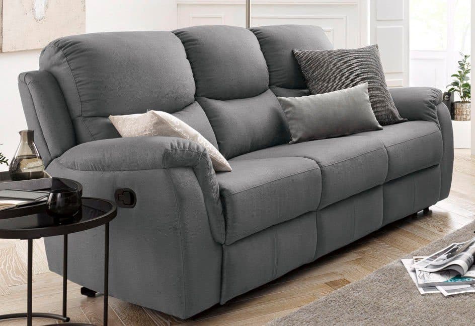 ATLANTIC home collection 3-Sitzer Diana | Grau