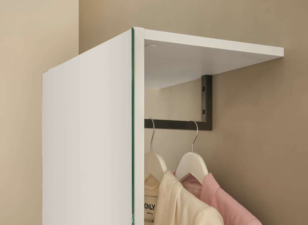 Home affaire Garderobenschrank GiRON/CiTY | Weiß