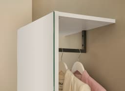 Home affaire Garderobenschrank GiRON/CiTY | Weiß
