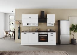 KOCHSTATION Küchenzeile KS-Frieda | Weiß