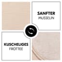 Hauck Wickelauflagenbezug Changing Mat Liner | Beige 3