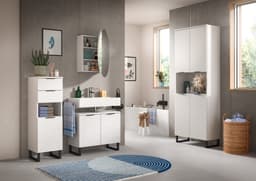 welltime Spiegelschrank Litica | Weiß