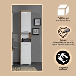 welltime Hochschrank Avena | Holztöne