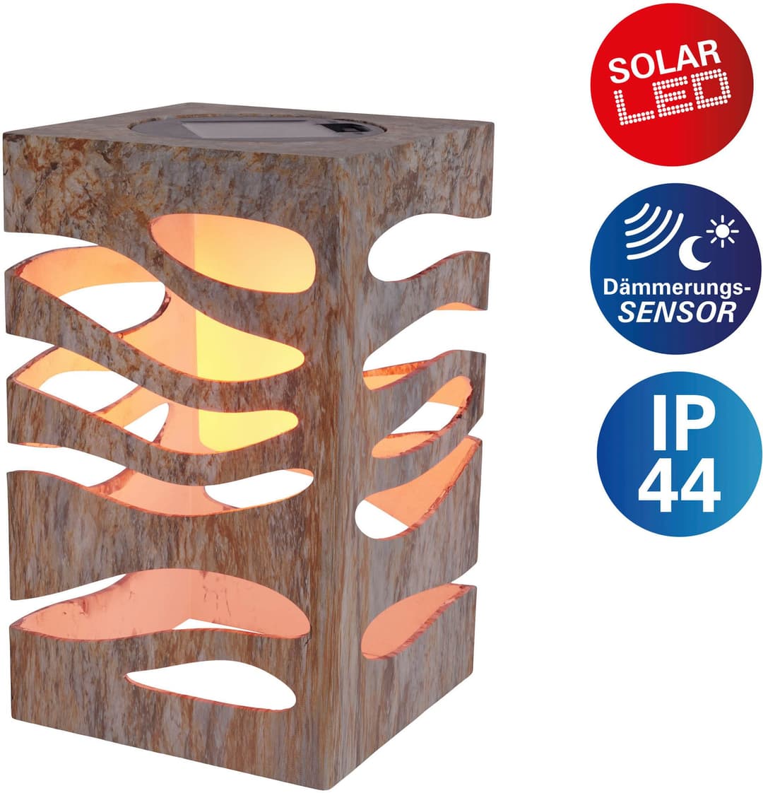 Näve LED Solarleuchte Hilda | Beige