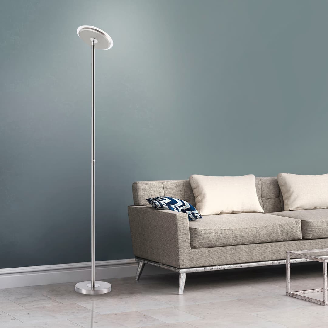 JUST LIGHT Stehlampe HANS | Silber