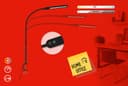 Briloner Leuchten LED Klemmleuchte SERVO | Schwarz