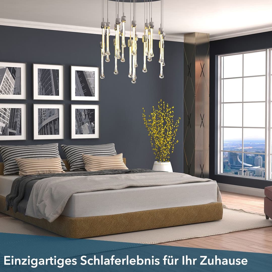 Di Quattro Airy Form Luxus Komfortschaummatratze | Weiß