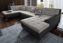 DOMO collection Wohnlandschaft Treviso | Schwarz