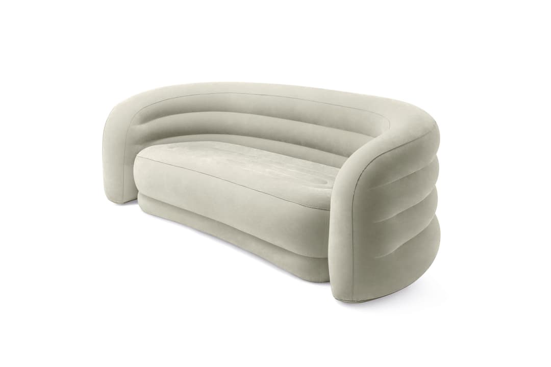 Intex Luftsofa gewölbtes Sofa | Beige