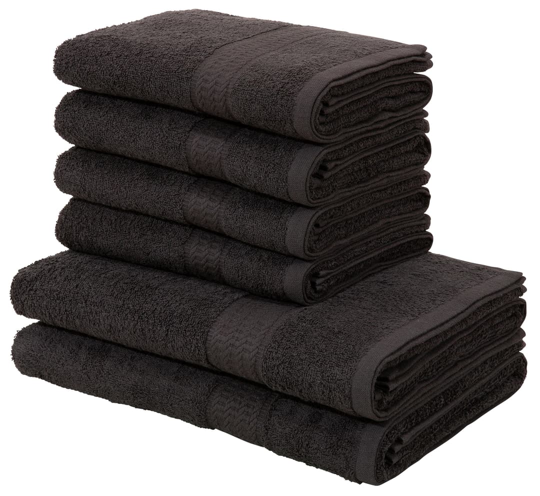 OTTO home Handtuch Set Juna | Schwarz