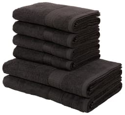 OTTO home Handtuch Set Juna | Schwarz