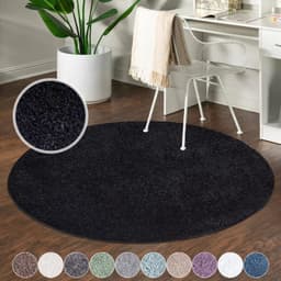Carpet City City Shaggy Hochflor-Teppich | Schwarz