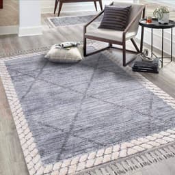 Carpet City Hochflor-Teppich Valencia 909 | Grau