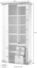 Home affaire Highboard Cremona | Weiß 5