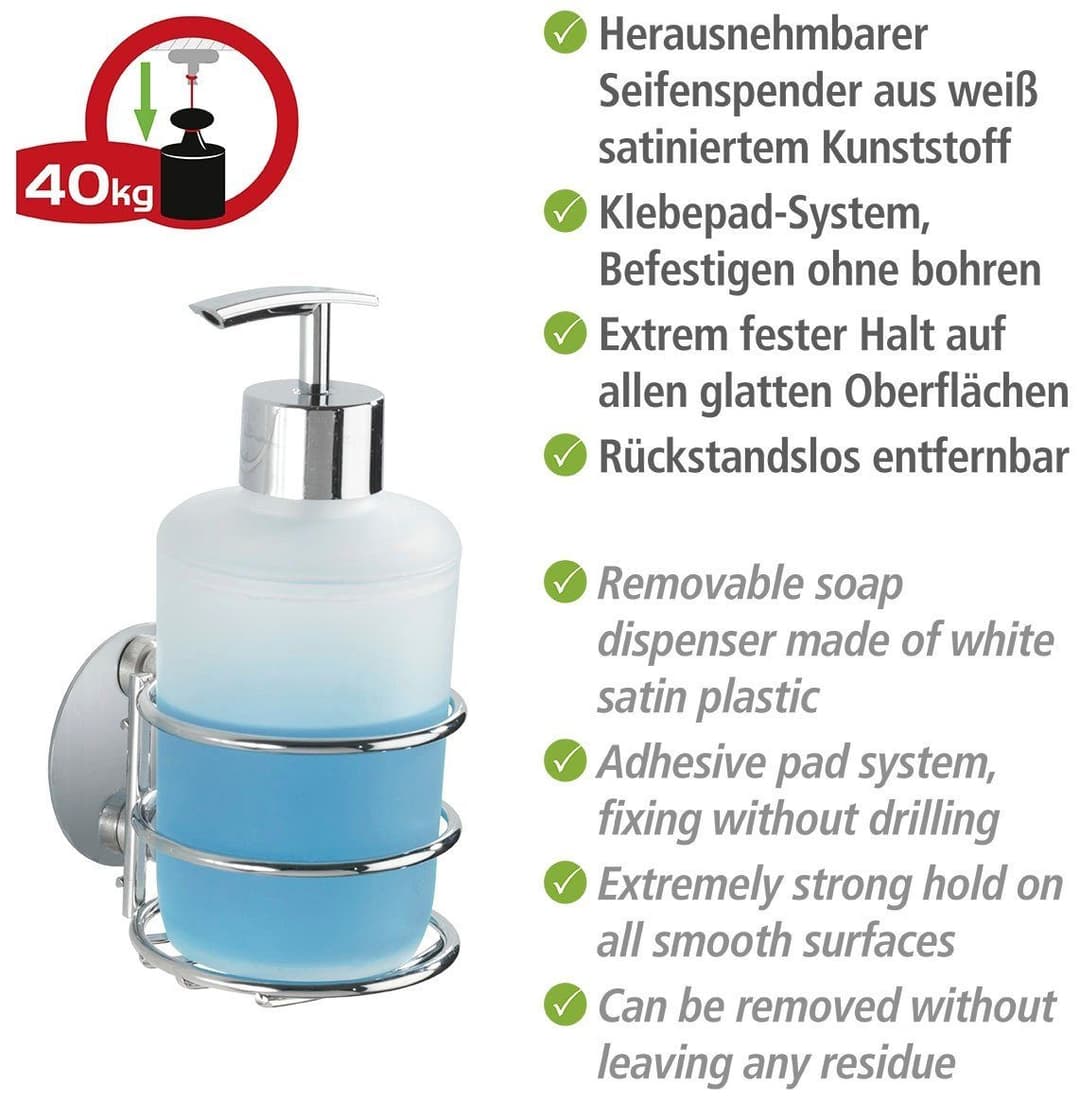 Wenko Seifenspender Turbo-Loc® | Mehrfarbig