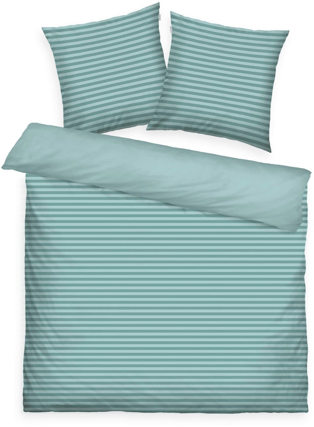 TOM TAILOR HOME Bettwäsche MEDIUM STRIPES | Grün