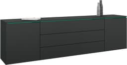 borchardt Möbel Lowboard San Diego | Schwarz