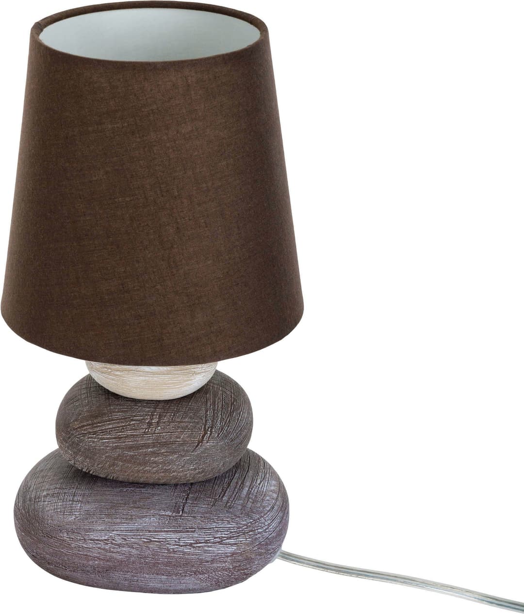 Näve LED Tischleuchte Stoney | Braun