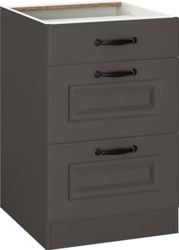 wiho Küchen Auszugsunterschrank Erla | Schwarz