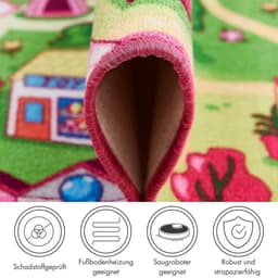 Andiamo Kinderteppich Straße | Pink
