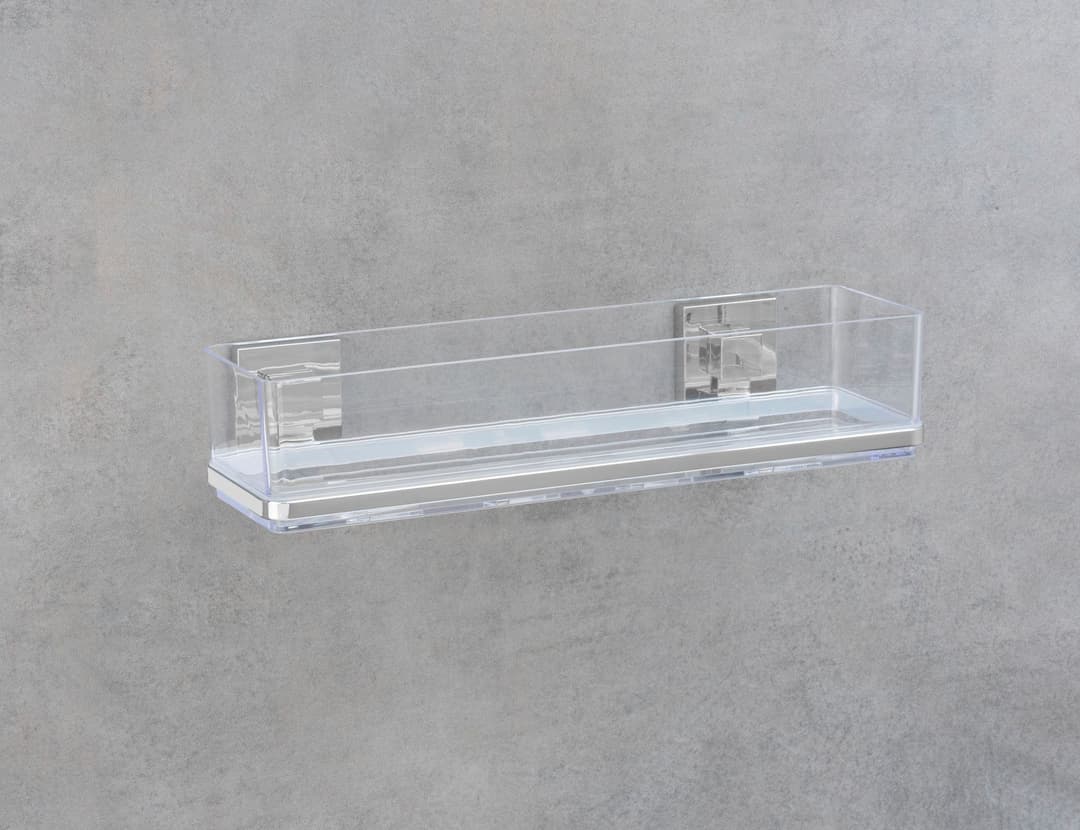 Wenko Badregal Vacuum-Loc Quadro | Silber