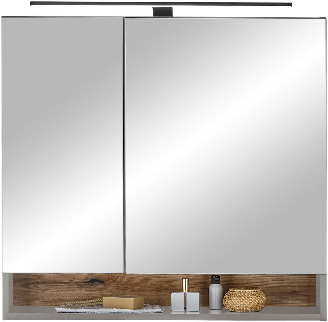 BASIC by Balculina Spiegelschrank Denver | Grau