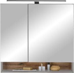 BASIC by Balculina Spiegelschrank Denver | Grau