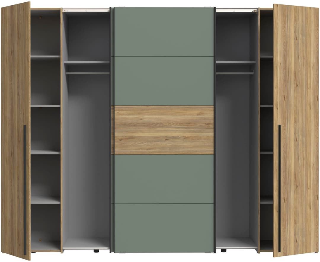 FORTE Kleiderschrank Narago | Weiß