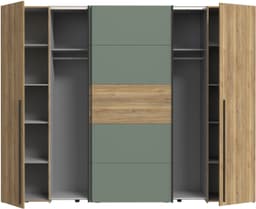 FORTE Kleiderschrank Narago | Weiß