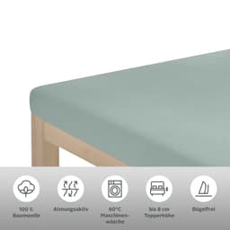 OTTO home Spannbettlaken Physalis Topper COMFORT | Grün