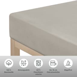 OTTO home Spannbettlaken PHYSALIS | Braun