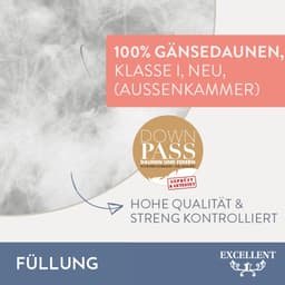 Excellent 3-Kammer-Kopfkissen Davos | Weiß