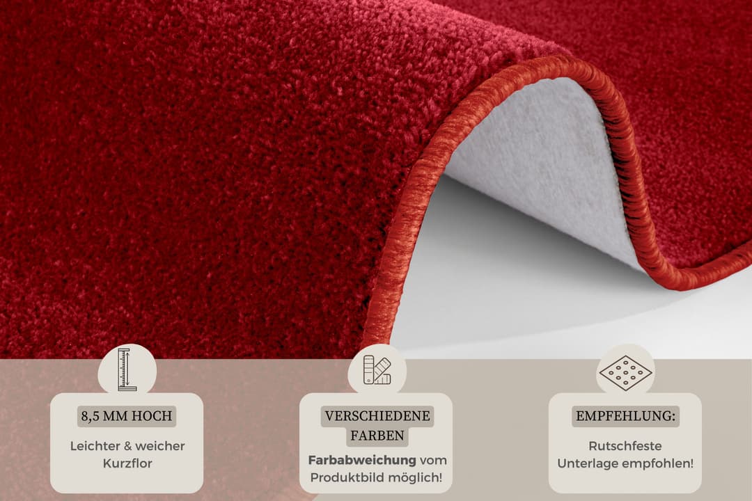 HANSE Home Teppich Shashi | Rot