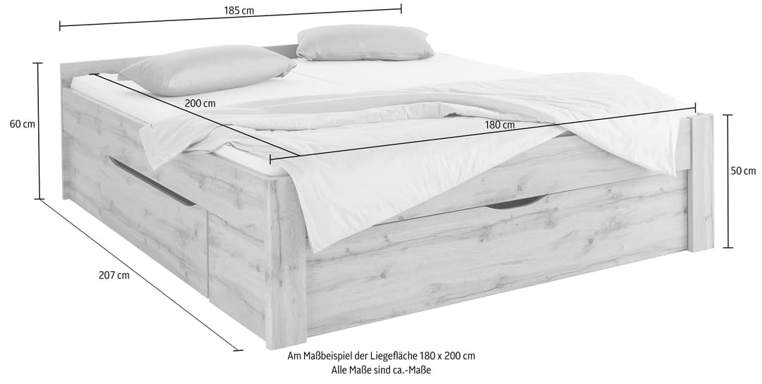 rauch Bett Scala | Braun