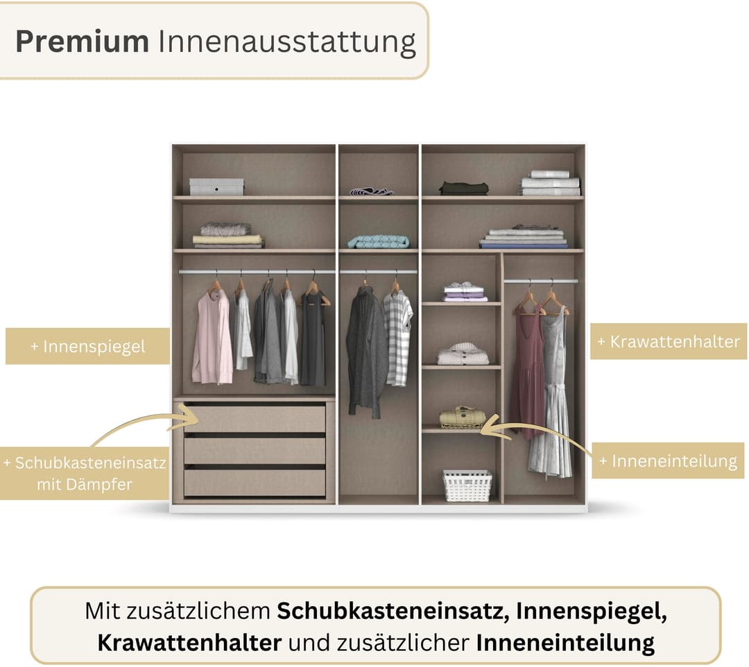 rauch BESTSELLER MONTCLAR Kleiderschrank | Weiß