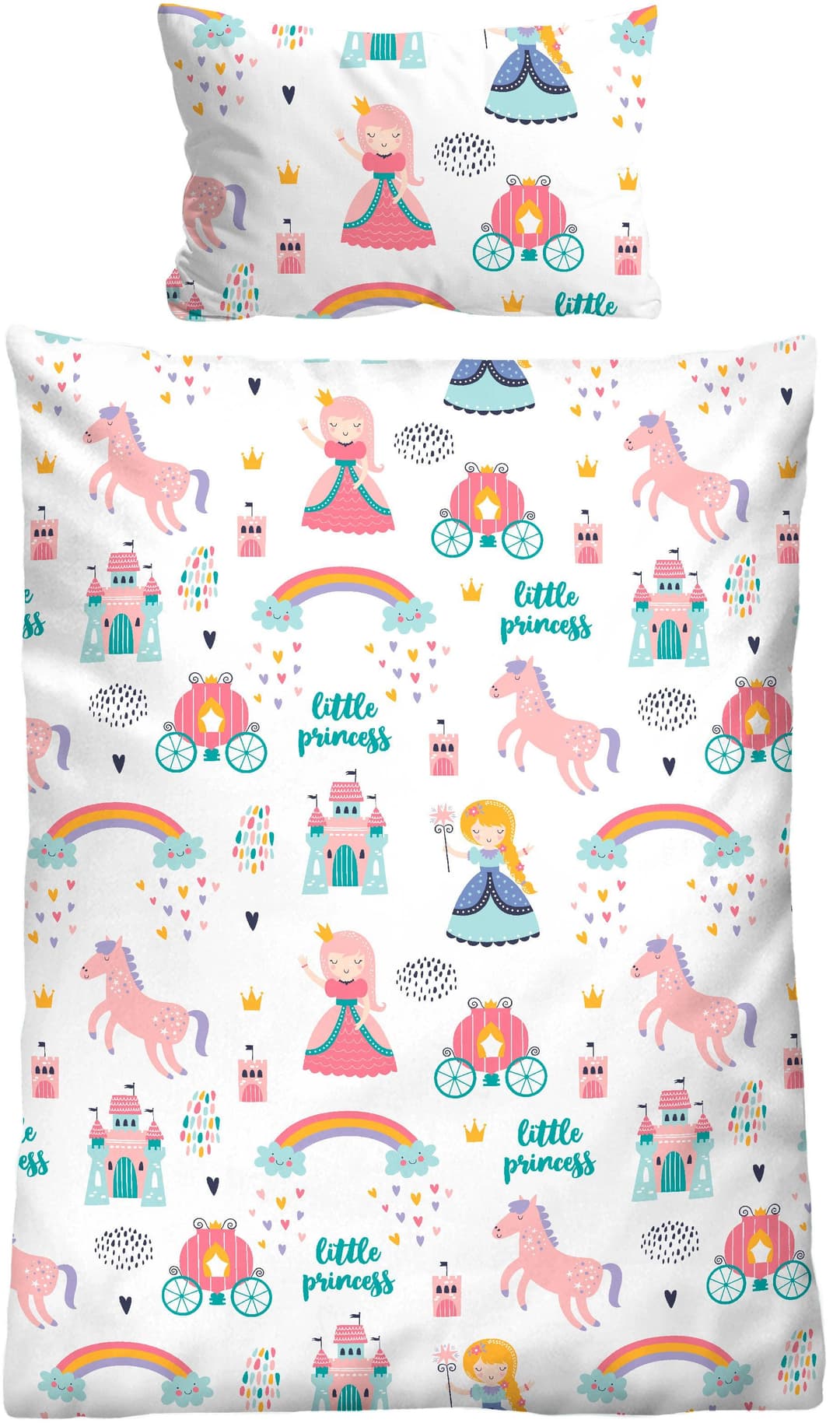 Biberna Bettwäsche kleine Prinzessin | Weiß