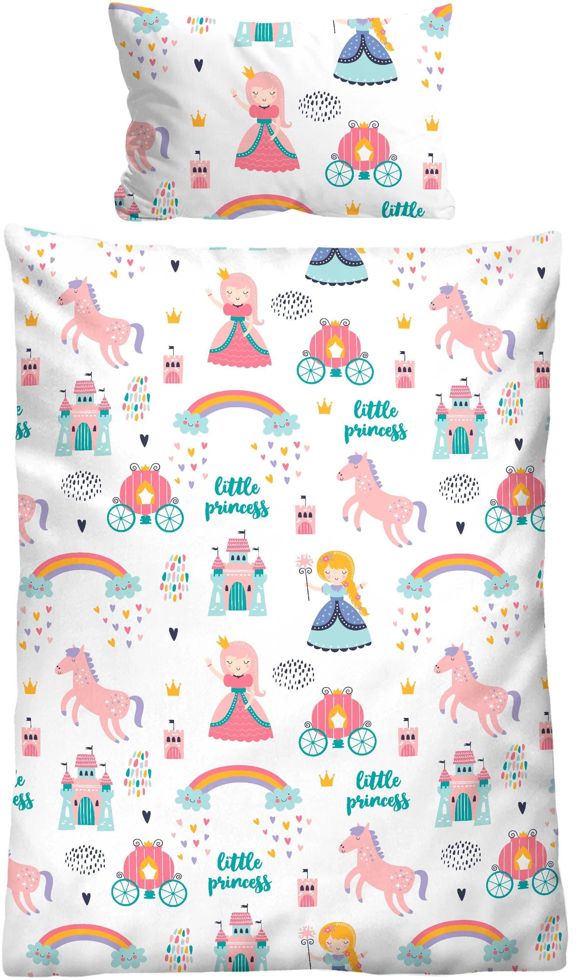 Biberna Bettwäsche kleine Prinzessin | Weiß