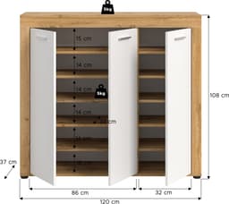 Home affaire Schuhschrank AOSTA | Holztöne