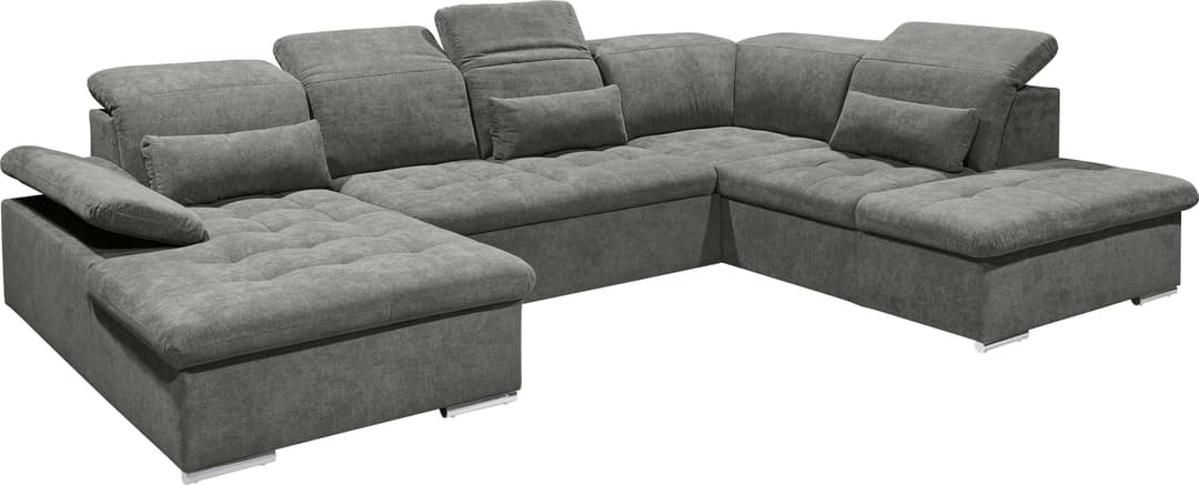 ED EXCITING DESIGN Wohnlandschaft Wayne | Grau